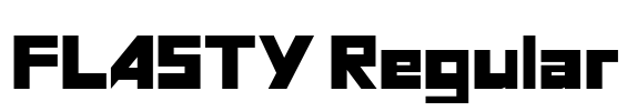 FLASTY Regular Font Image