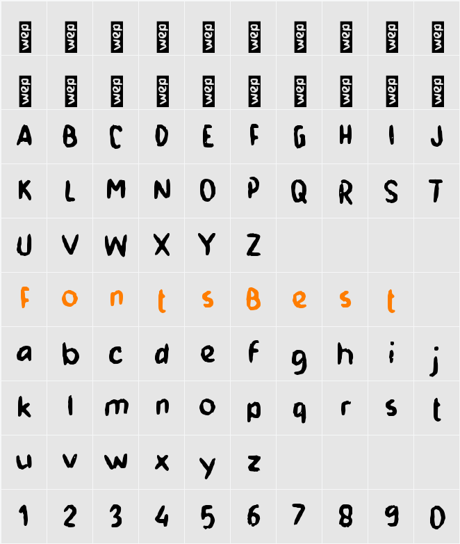 i Ingusan Character Map