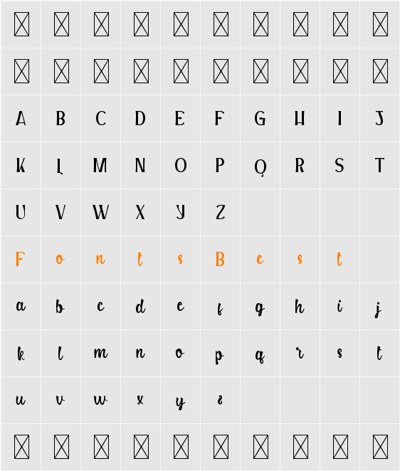 BloomvilleDemo Script Character Map