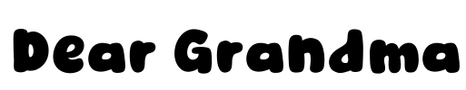 Dear Grandma Font Image
