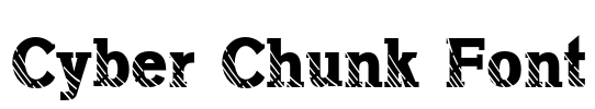 Cyber Chunk Font Font Image