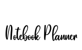 Notebook Planner Font Image