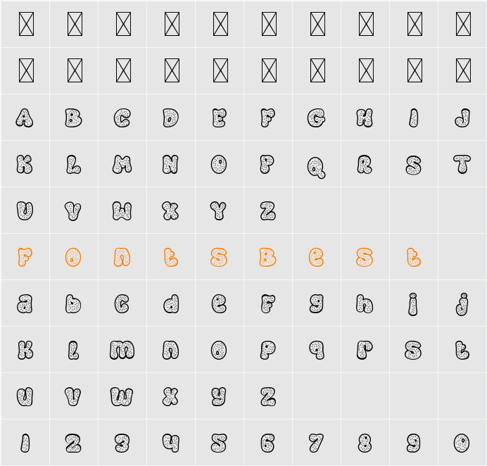 Cold Snowflake Four Character Map