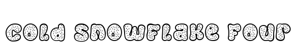 Cold Snowflake Four Font Image