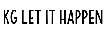 KG Let It Happen Font Image