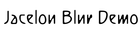 Jacelon Blur Demo Font Image