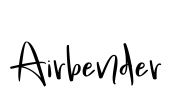 Airbender Font Image