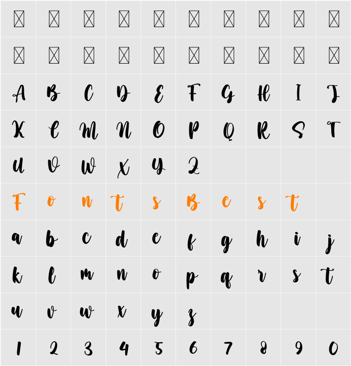 Panda Character Map