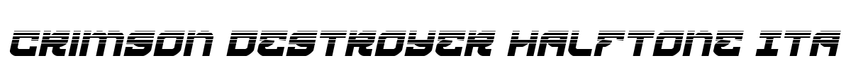 Crimson Destroyer Halftone Ita Font Image