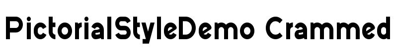 PictorialStyleDemo Crammed Font Image
