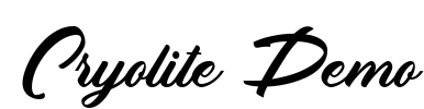 Cryolite Demo Font Image