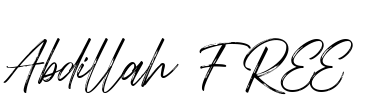 Abdillah FREE Font Image