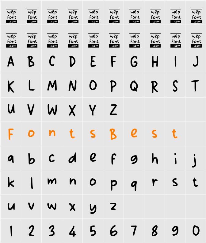 Obreg Kido Character Map