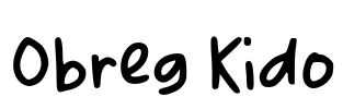 Obreg Kido Font Image