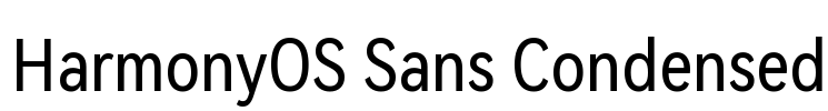 HarmonyOS Sans Condensed Font Image