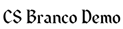 CS Branco Demo Font Image