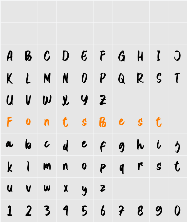 Normal Character Map
