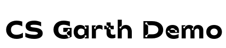 CS Garth Demo Font Image