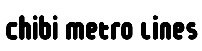 Chibi Metro Lines Font Image