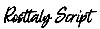 Rosttaly Script Font Image