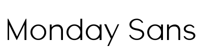 Monday Sans Font Image