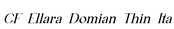 CF Ellara Domian Thin Ita Font Image