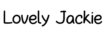 Lovely Jackie Font Image