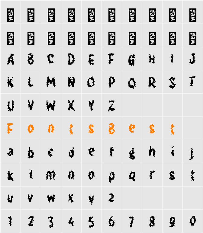 h Hyenafish Character Map