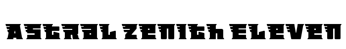 Astral Zenith Eleven Font Image