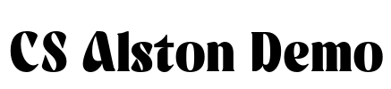CS Alston Demo Font Image