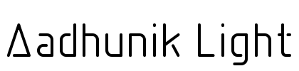 Aadhunik Light Font Image