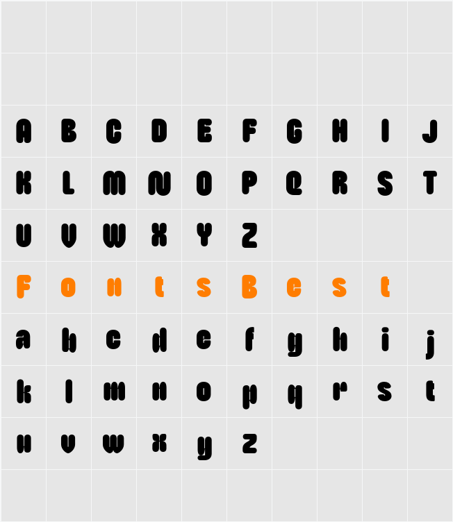 Bamboly Rounded Demo Character Map