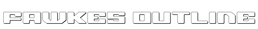 Fawkes Outline Font Image