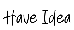 Have Idea Font Image