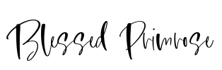 Blessed Primrose Font Image