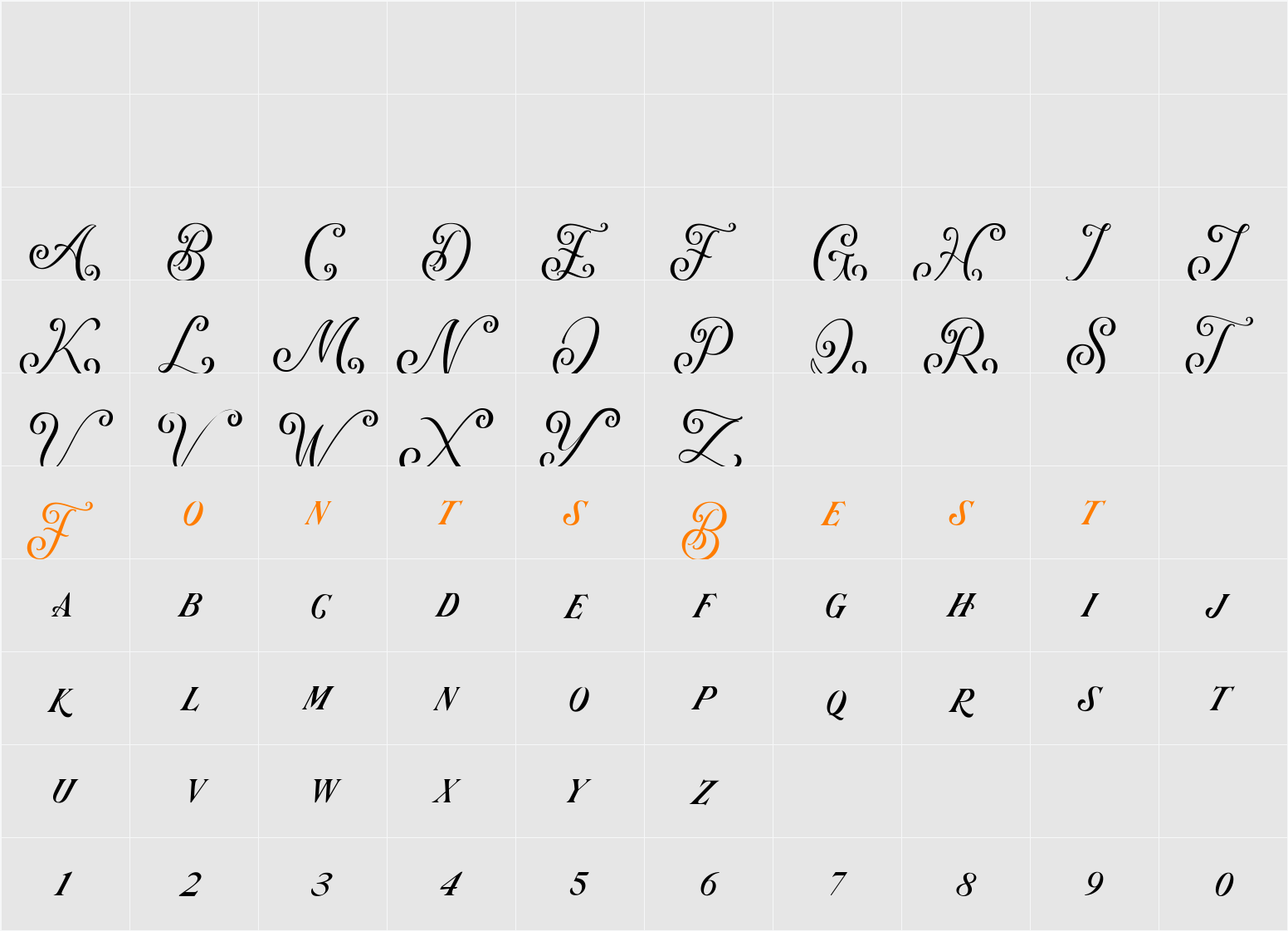 Arastin Pro  FREE DEMO Character Map