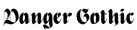 Danger Gothic Font Image