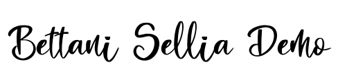 Bettani Sellia Demo Font Image