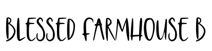 Blessed Farmhouse B Font Image