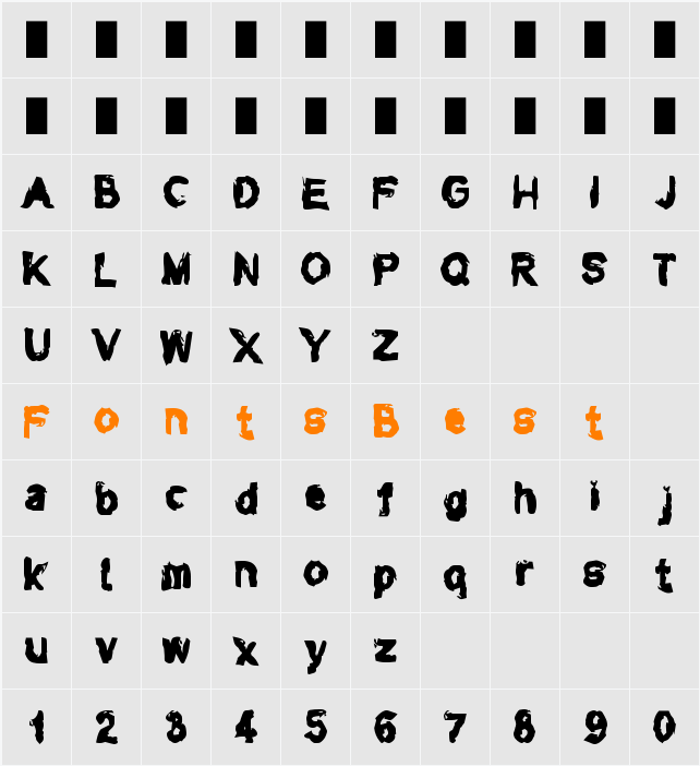Typepunk Character Map