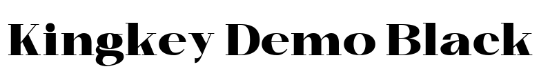 Kingkey Demo Black Font Image