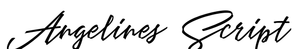Angelines Script Font Image
