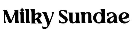 Milky Sundae Font Image