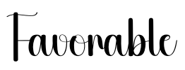 Favorable Font Image