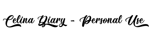 Celina Diary - Personal Use Font Image