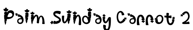 Palm Sunday Carrot 2 Font Image