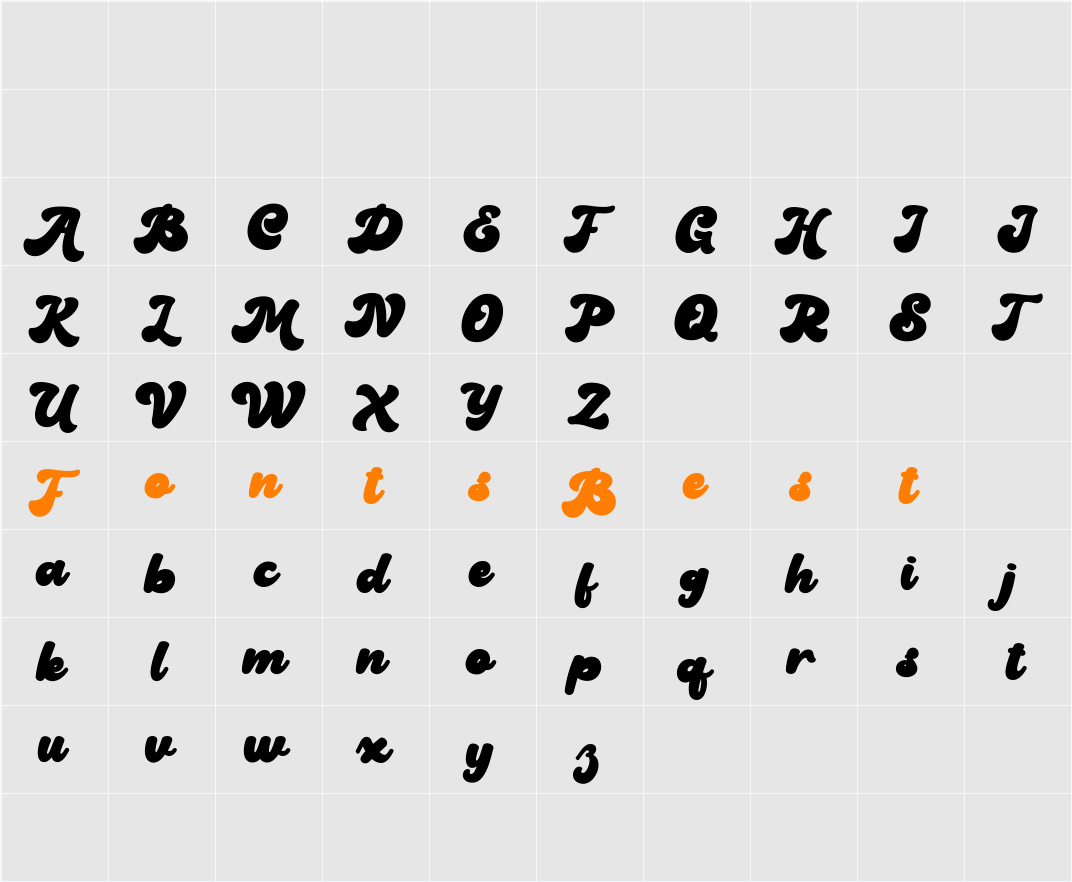 Magley Character Map