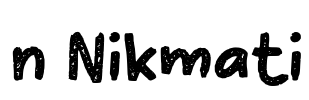 n Nikmati Font Image