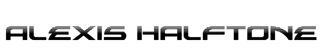 Alexis Halftone Font Image