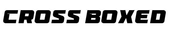 Cross Boxed Font Image